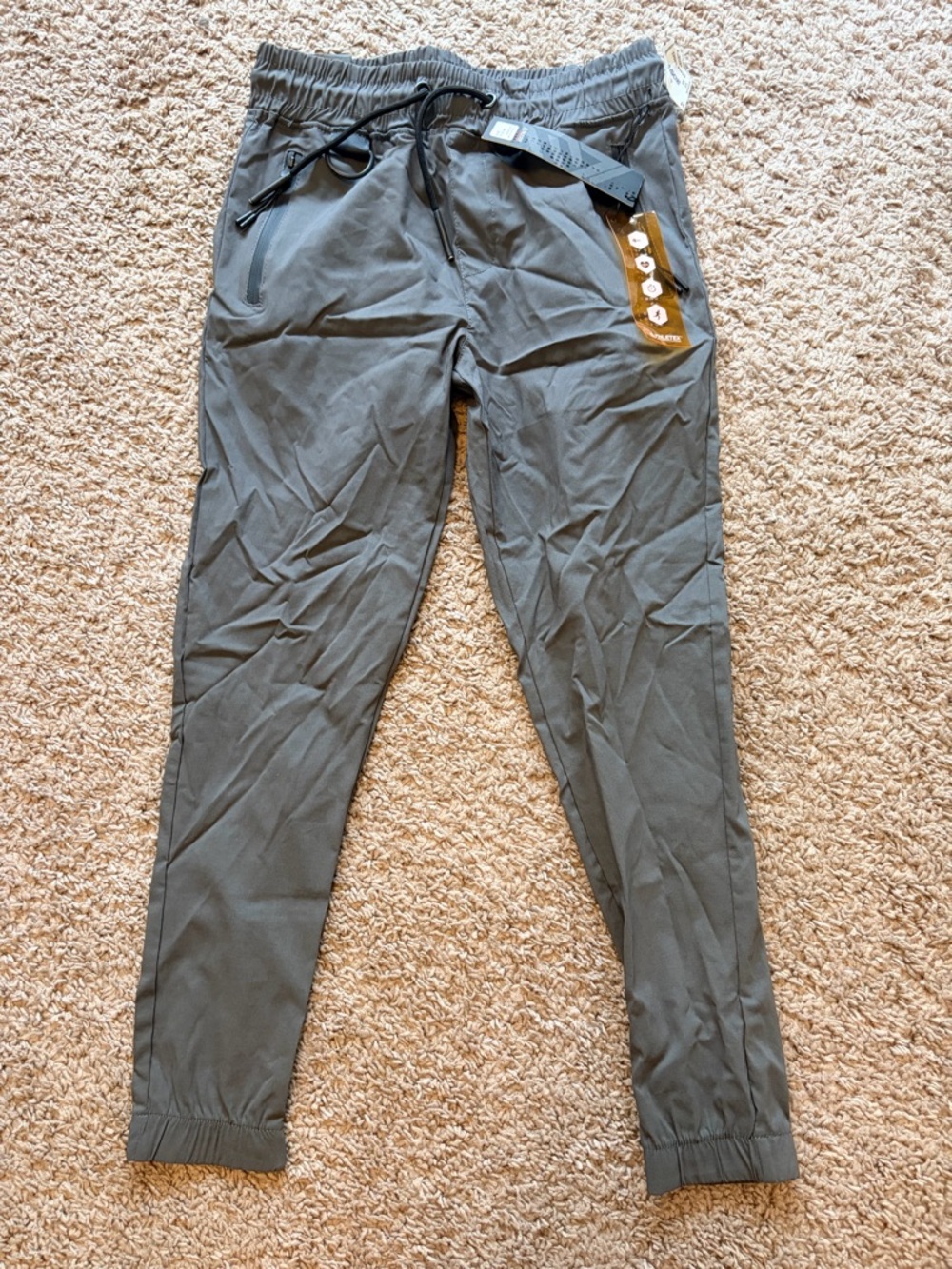 Men's Casual Drawstring Jogger Pants - Gray